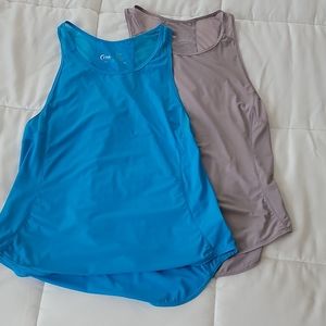 Zyia Panel Mesh Tanks - lot of 2